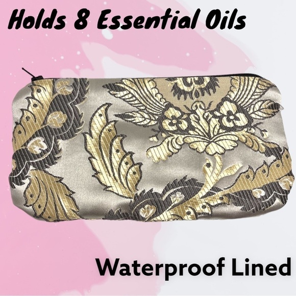 handmade Handbags - Essential Oil Waterproof- Gray Satin Paisley Print